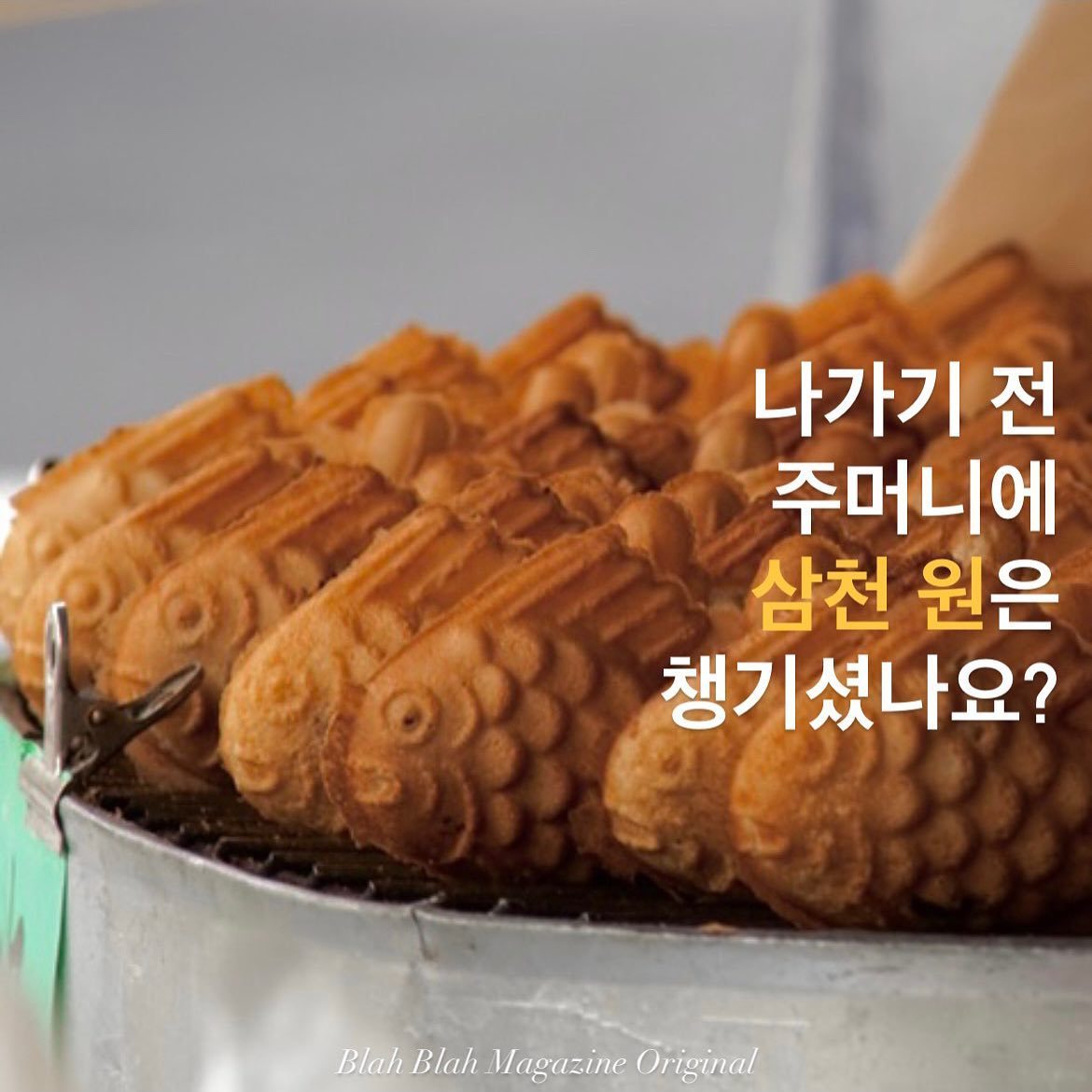 나가기 전 주머니에 삼천 원은 챙기셨나요? — 사진 1